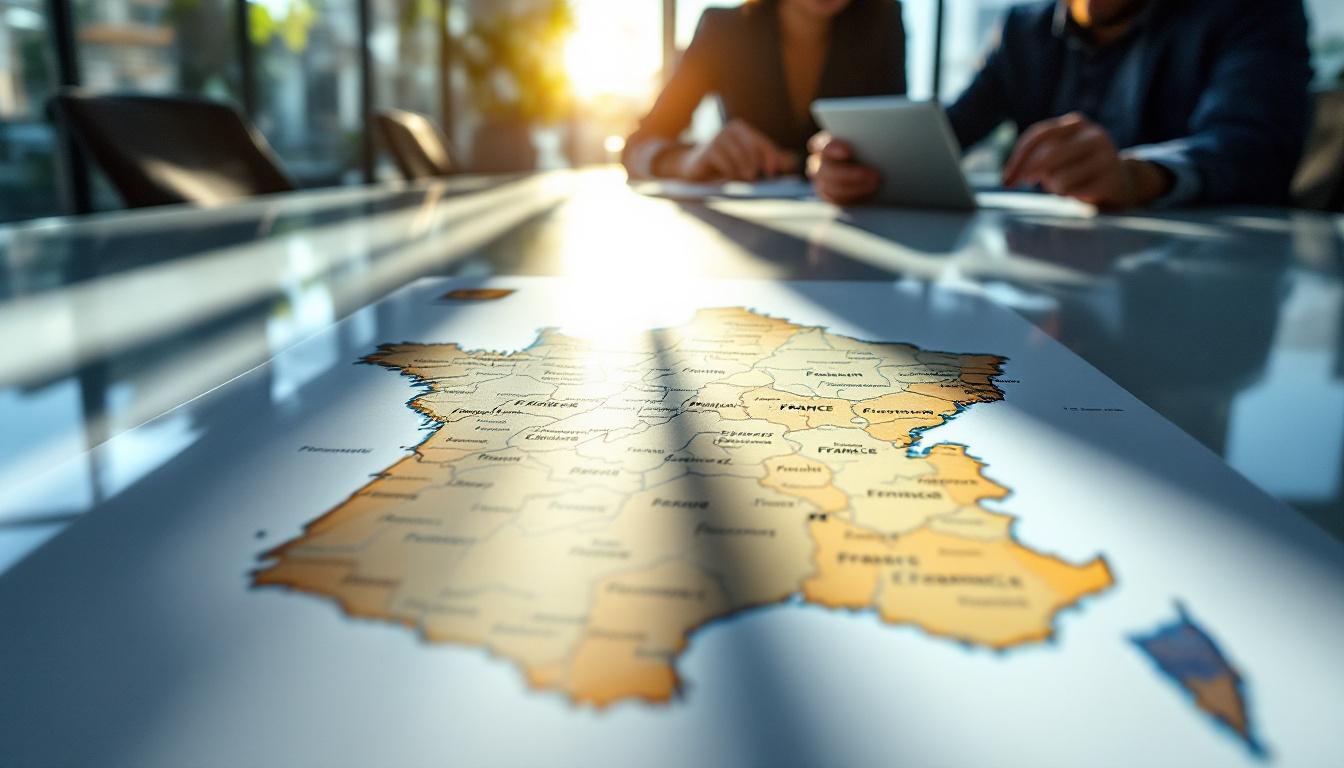 Carte de France département et développement commercial en 2026